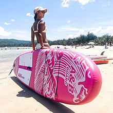 Load image into Gallery viewer, Pink Paddleboard Inflatable Paddle Board，ISUP 10'6''x32''x6'' Stand Up Paddle Board Standing Boat for Adult, Inflatable Paddle Boards for Adults 320lbs Capacity,15PSI Pressure(Pink)
