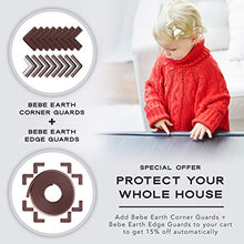 Load image into Gallery viewer, Bebe Earth - Baby Proofing Edge and Corner Guard Protector Set (16 Corners) - Safety Bumpers - Child Proof Furniture and Tables - Pre-Taped Bumper Corners (Brown)
