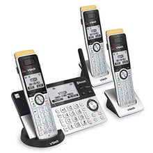 Load image into Gallery viewer, VTech IS8151-3 Super Long Range 3 Handset DECT 6.0 Cordless Phone for Home with Answering Machine, 2300 ft Range, Call Blocking, Bluetooth, Headset Jack, Power Backup, Intercom, Expandable to 12 HS

