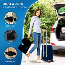 Load image into Gallery viewer, Everlasting Comfort Car and Truck Seat Cushion - Memory Foam Wedge Chair Driving Pillow (Black)
