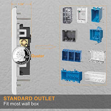 Load image into Gallery viewer, SOZULAMP Electrical Receptacle Outlet with Night Lights-Easy to Install,Decorator Tamper Resistant(TR) Wall Outlets,Nightlight with Touch Control,Outlet Covers Included (Glossy White,2 Pack)
