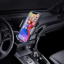Load image into Gallery viewer, [Upgraded] TOPGO Cup Holder Phone Holder for Car, Car Cup Holder Phone Mount Universal Adjustable Gooseneck Cup Holder Cradle Car Mount for Cell Phone iPhone,Samsung,LG (Black)
