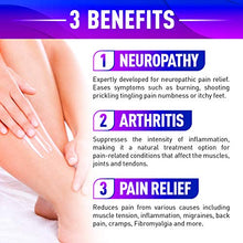 Load image into Gallery viewer, Neuropathy Nerve Pain Relief Cream - Maximum Strength Relief Cream for Foot, Hands, Legs, Toes Includes Arnica, Vitamin B6, Aloe Vera, MSM - Scientifically Developed for Effective Relief 2oz
