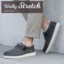 Load image into Gallery viewer, Hey Dude Men's Wally Stretch Black Size 13 | Men’s Shoes | Men's Lace Up Loafers | Comfortable &amp; Light-Weight
