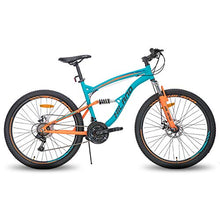 Load image into Gallery viewer, Hiland Full-Suspension Mountain Bike, Shimano 21 Speed, 26 Inch Wheel, for Men Women Bicycle Blue
