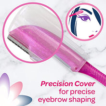 Load image into Gallery viewer, Schick Silk Touch-Up Multipurpose Exfoliating Dermaplaning Tool, Eyebrow Razor, and Facial Razor with Precision Cover, 3 Count
