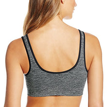 Load image into Gallery viewer, Hanes Women's Cozy Seamless Wire-Free Bra, Gravel Grey Heather, Large
