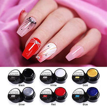 Load image into Gallery viewer, NICOLE DIARY 6 Colors Spider Nail Gel Nail Polish UV/LED Gel Nail Art Wire Drawing Gel Graffiti Painting Gel Varnish with Painting Dotting Pen Gel Nail Polish DIY Design Tool
