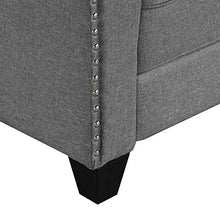 Load image into Gallery viewer, Harper &amp; Bright Designs 3 Pieces Living Room Sets, Couch Set for Living Room with Sofa Loveseat and Armchair (Nail Trim - Grey)
