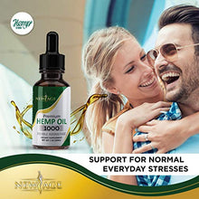 Load image into Gallery viewer, Hemp Oil Extract - 2 Pack - New Age 1000 - Grown &amp; Made in USA - Natural Hemp Drops - Helps with Sleep, Skin &amp; Hair (Mint 1000mg)
