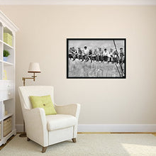 Load image into Gallery viewer, Amanti Art Framed Home Wall Art Prints | Lunch on a Skyscraper, 1932 by Charles C. Ebbets | Modern Contemporary, Casual, Classic Decor, LargeDSW, Black
