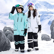 Load image into Gallery viewer, Boys/Girls Ski Suits One-piece Skiwear Windproof Waterproof Snow Wear Overalls Snowboarding Jacket for Kids
