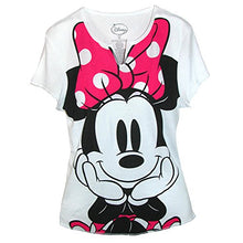 Load image into Gallery viewer, Disney Womens Minnie Mouse Tee Shirt Top, Small, White

