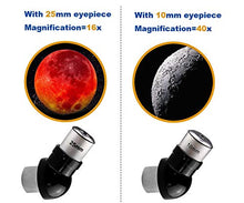 Load image into Gallery viewer, Astronomical Telescopes + Monocular Travel Scope 70mm Aperture 400mm AZ Mount Astronomical Refractor Telescopes for Kids Adults Beginners - Portable Bag, Smartphone Adapter, Camera Remote
