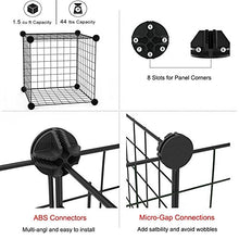 Load image into Gallery viewer, LANGXUN 16pcs Metal Wire Storage Cubes Organizer, DIY Small Animal Cage for Rabbit, Guinea Pigs, Puppy | Pet Products Portable Metal Wire Yard Fence(14" H)
