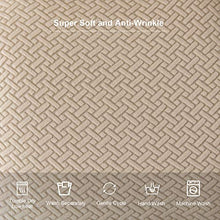 Load image into Gallery viewer, Genina Seat Covers for Dining Room Chair Seat Slipcovers Kitchen Chair Covers (Khaki, 4 Pcs)
