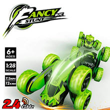 Load image into Gallery viewer, Threeking RC Cars Stunt car Remote Control Car Double Sided 360° Flips Rotating 4WD Outdoor Indoor car Toy Present Gift for Boys/Girls Ages 6+
