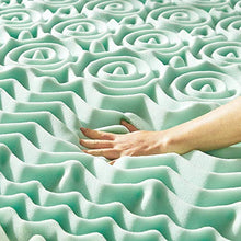 Load image into Gallery viewer, Best Price Mattress 1.5 Inch 5-Zone Memory Foam Mattress Topper, Calming Aloe Vera Infusion, CertiPUR-US Certified, Twin
