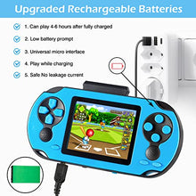 Load image into Gallery viewer, TaddToy 16 Bit Handheld Game Console for Kids Adults, 3.0'' Large Screen Preloaded 230 HD Classic Retro Video Games with USB Rechargeable Battery &amp; 3 Game Cartridges for Birthday Gift for Kids 4-12

