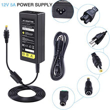 Load image into Gallery viewer, ARyee 12V 5A 60W AC DC Switching Power Supply Adapter - Wall Wart Transformer Charger for DC12V CCTV Camera LED Strip Light,60 Watt Max
