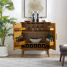 Load image into Gallery viewer, Crosley Furniture Landon Mid-Century Modern Bar Cabinet, Acorn
