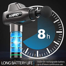 Load image into Gallery viewer, Massage Gun, RENPHO C3 Deep Tissue Muscle Massager, Powerful Percussion Massager Handheld with Portable Case for Home Gym Workouts Equipment, Back Neck Shoulder Soreness Stiffness Knots Tension Relief
