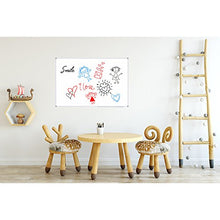 Load image into Gallery viewer, Lockways Magnetic Dry Erase Board - Magnetic Whiteboard/White Board 36 x 24 Inch, 1 Dry Erase Markers, 2 Magnets for School, Home, Office
