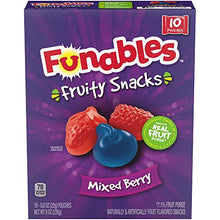 Load image into Gallery viewer, Funables Fruit Snacks, Mixed Berry, 8 Ounce, 10 Count
