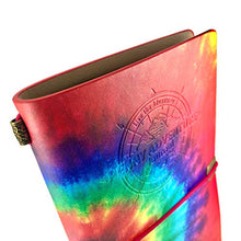 Load image into Gallery viewer, The Penny Journal by Pennybandz Holds 146 Coins The Ultimate Souvenir Penny Collecting Book for Your Coin Collection Holds 128 Pressed Pennies and 18 Pressed Quarters or Nickels (Groovy Tie Dye)

