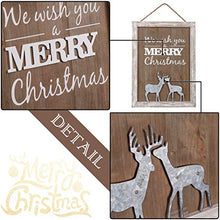 Load image into Gallery viewer, Valery Madelyn 16x12 inch Merry Christmas Wood Signs,Household Rustic Wooden Plaques,Decorative Hanging Wooden Sign Wall&amp;Door Decor Art for Holiday Decoration
