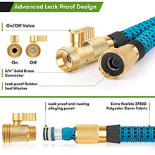 Load image into Gallery viewer, Unywarse 50ft Garden Hose Expandable Water Hose, Expanding Garden Pipe with 10 Function Zinc Nozzle, Solid Brass Fittings, Extra Strength Fabric, Lightweight Flexible Yard Hose for Watering
