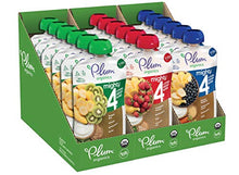 Load image into Gallery viewer, Plum Organics Baby Food Pouch | Mighty 4 | Variety Pack | 4 Ounce | 18 Pack | Organic Food Squeeze for Babies, Kids, Toddlers
