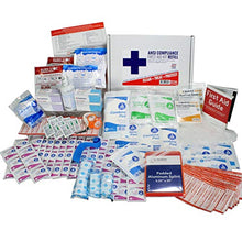 Load image into Gallery viewer, OSHA &amp; ANSI First Aid Kit Refill/Upgrade, 50 Person, 196 Pieces, ANSI 2015 Class B - Includes Splint, Tourniquet, Tools, Single dose and More: Fill Your kit or use to Upgrade to Current regulations
