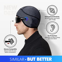 Load image into Gallery viewer, Hikenture Skull Cap Helmet Liner with Glasses Holes, Winter Thermal Cycling Cap, Gray 2 Pack
