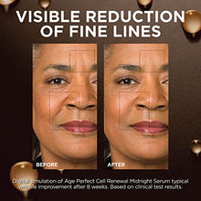 Load image into Gallery viewer, L'Oreal Paris Age Perfect Cell Renewal Midnight Anti-Aging Face Serum with Patented Antioxidant, Smooth Wrinkles, Firm, Revitalize + Eye Cream Sample
