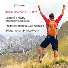 Load image into Gallery viewer, EZ Melts B12 as Methylcobalamin, 2,500 mcg, Sublingual Vitamins, Vegan, Zero Sugar, Natural Cherry Flavor, 90 Fast Dissolve Tablets
