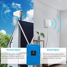 Load image into Gallery viewer, Cell Phone Signal Booster Antenna for Home and Office - Boosts 4G LTE Data and Volte for Verizon AT&amp;T T-Mobile - Dual 700MHz Band 12/13/17 Cellular Repeater Amplifier Kit Cover Up to 5,000Sq Ft
