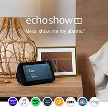 Load image into Gallery viewer, Echo Show 5 -- Smart display with Alexa – stay connected with video calling - Charcoal
