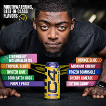Load image into Gallery viewer, C4 Energy Drink 16oz (Pack of 12) - Frozen Bombsicle - Sugar Free Pre Workout Performance Drink with No Artificial Colors or Dyes
