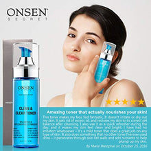 Load image into Gallery viewer, Onsen Japanese Clean &amp; Clear Face Toner - Daily Perfecting &amp; Revitalizing Toner with Witch Hazel, Aloe Vera, and Japanese Natural Hot Spring Minerals, Alcohol-Free, Skin Care Toner for Face, 6.5 oz
