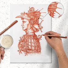 Load image into Gallery viewer, Bianyo Sepia Micro-Pen Fineliner Ink Pens, Water-Resistant Archival Ink Pens for Watercolor Paint, Designing by Art Marker, Comics, Lettering, Journals, Illustration, Graphics, Sketching, Set of 9
