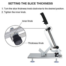 Load image into Gallery viewer, Manual Frozen Meat Slicer, befen Stainless Steel Meat Cutter Beef Mutton Roll Meat Food Slicer Slicing Machine for Home Cooking Kit of Hot Pot Shabu Shabu
