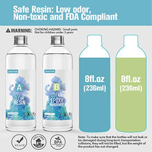 Load image into Gallery viewer, 16oz Crystal Clear Epoxy Resin Kit Casting and Coating for River Table Tops, Art Casting Resin,Jewelry Projects, DIY,Tumbler Crafts, Molds, Art Painting, Easy Mix 1:1 Ratio
