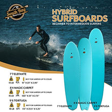 Load image into Gallery viewer, South Bay Board Co. - 7'7/8'4/9'6 Hybrid Surfboards - Wax-Free Soft-Top Surfboard with Hard Epoxy Bottom Decks - Patented Heat Damage Prevention System - Future Fins &amp; Leash Included
