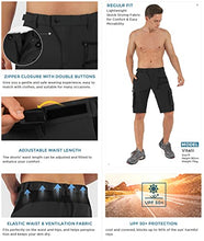 Load image into Gallery viewer, Wespornow Men's-Hiking-Shorts Tactical Shorts Lightweight-Quick-Dry-Outdoor-Cargo-Casual-Shorts for Hiking (Black, X-Large)
