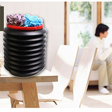 Load image into Gallery viewer, Mexidi Telescopic Bucket, Multifunctional Waterproof Foldable Retractable Car Bucket Fishing Box Car Trash Barrel Can Bin Storage, Collapsible Pail Vehicle Cylinder Barrel 4L (Black)
