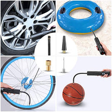 Load image into Gallery viewer, SEDISON Portable Air Compressor Pump： Rechargeable Mini Tire Inflator LCD Display &amp; Emergency LED Light 150 PSI Wireless Electric Air Compressor for Bicycle Motorcycle Tires Ball and Other Inflatables
