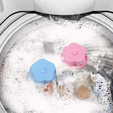 Load image into Gallery viewer, LAO XUE Household Reusable Plum Washing Machine Floating Lint Mesh Filter Bag,4 Pcs Portable Washing Machine Hair Filter Net Pouch(2Blue &amp; 2Pink)
