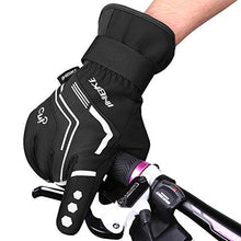 Load image into Gallery viewer, INBIKE Cycling Winter Gloves,for Men Windproof Reflective Thermal Gel Pads Touch Screen MTB Mountain Bike Black Large
