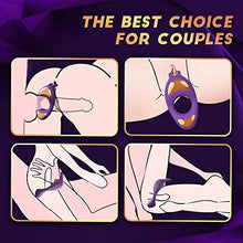 Load image into Gallery viewer, Vibrating Cock Ring with Rabbit Design, Rechargeable Penis Ring Vibrator with 9 Vibration Modes , TIVINO Silicone Male Sex Toy for Man and Couple Play
